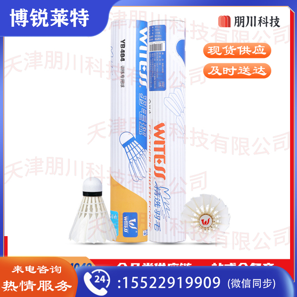 WITESS/目击者 羽毛球软木耐打王鹅毛室内室外训练打不易烂羽毛球12只装