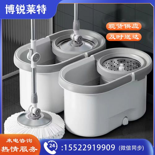 旋转拖把桶家用一拖净脱水懒人拖布套装