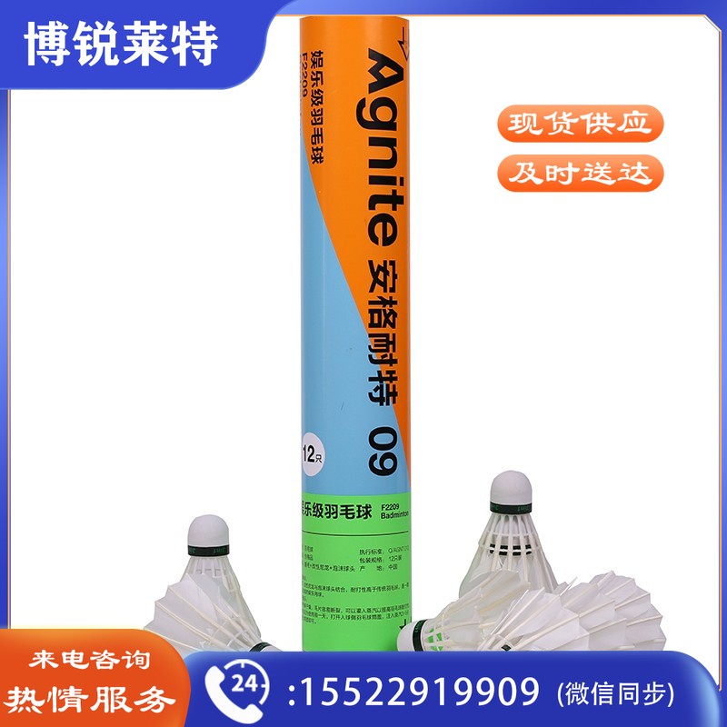 安格耐特F2209羽毛球(白色)(12只/筒)