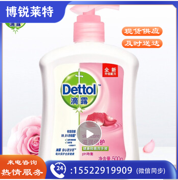 滴露Dettol健康抑菌洗手液滋润倍护500g 抑菌99.9%