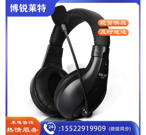声籁(SALAR) 头戴式A566双孔耳麦 黑色/白色