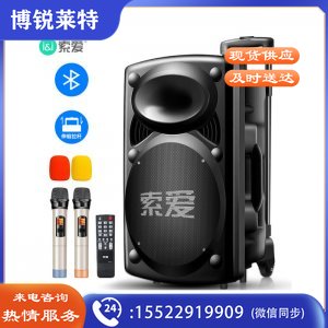 索爱（soaiy）SA-X20 15英寸大功率音响 户外便携式蓝牙音箱 扩音器 无线麦克风