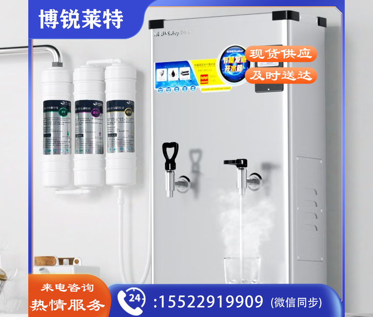 荣事达商用开水器凉热双温可选电热烧开水器可挂墙开水机饭店食堂工地工厂全自动进水烧水器热水器热水机 【凉热双温】70L 380V 保温款(内置过滤)