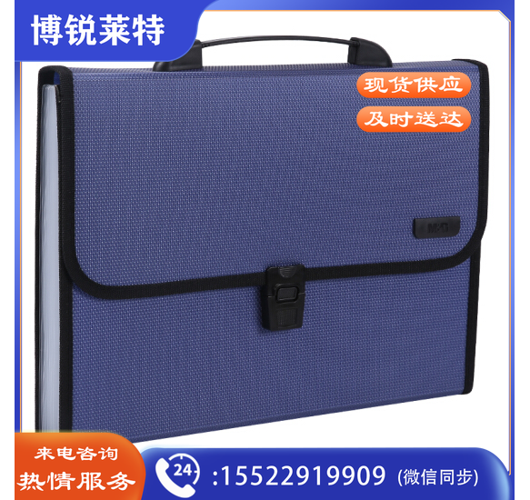 晨光AWT90959 12格办公文件包 单个装 蓝色
