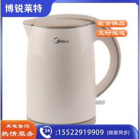 美的（Midea）1.5L电水壶MK-H415E2j 双层防烫304不锈钢烧水壶