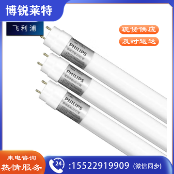 飞利浦（PHILIPS）T8 LED灯管双端进电1.2米22W(白光6500K )一只装