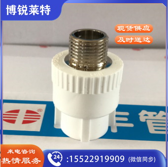 日丰 PPR冷热水管 外牙直通 直通外丝20*1/2、20*3/4、25*1/2、25*3/4