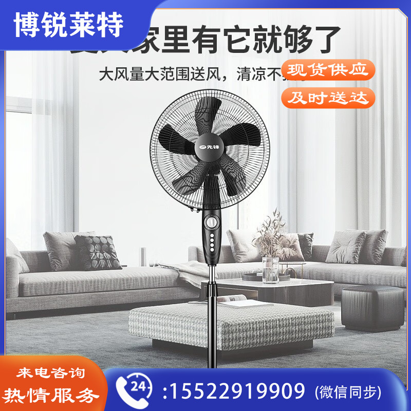 先锋（SINGFUN）FS40-16B 电风扇 落地扇 5叶机械家用宿舍风扇/摇头落地风扇 可定时大风量电扇