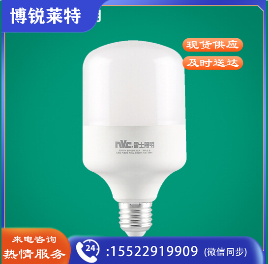 雷士照明（NVC）LED光源节能灯泡 E27大螺口家用商用大功率灯泡 24瓦白光球泡