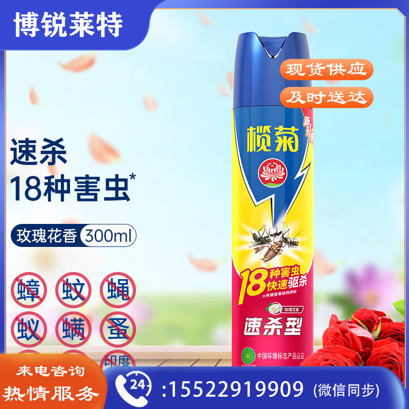 榄菊 杀虫剂喷雾300mL速杀型杀虫气雾剂杀苍蝇臭虫蚂蚁蟑螂药灭蚊喷雾100017679705