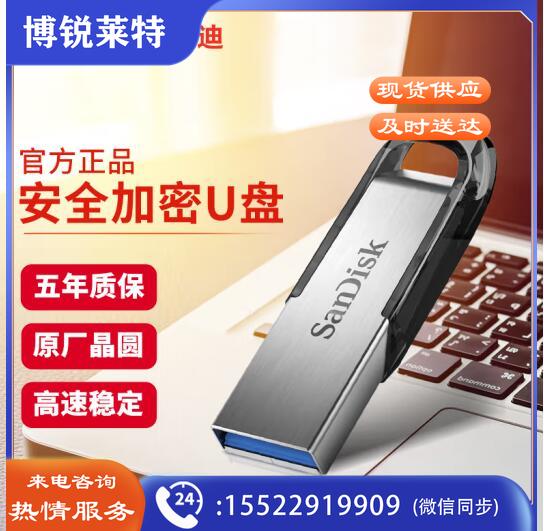 闪迪 (SanDisk) 256GB U盘CZ73 安全加密 高速读写 学习办公投标 电脑车载 大容量金属优盘 USB3.0