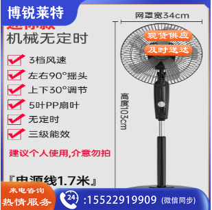 电风扇落地式14英寸