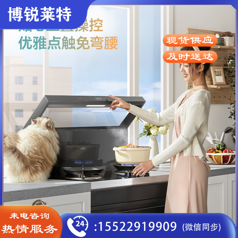 美的（Midea）出品 变频21风量千帕风压 5.2KW火力集成灶 13套超一级水效集成洗碗机 WD26S+XH03P套装 天然气