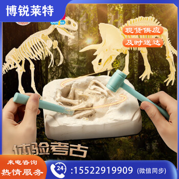 得力YX401考古挖掘套装-三角龙(混)(盒)