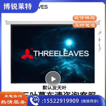 三叶幕布/天叶 120吋16:9 画框幕布窄边框 抗光金属边框家用办公投影幕布 白软幕100吋 100英寸16比9窄边框画框幕