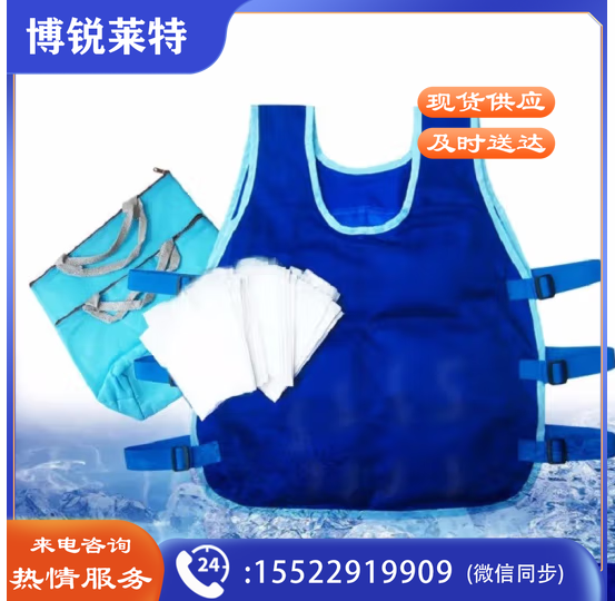 夏季降温马甲背心夏日冰镇冰凉高温户外防暑降温工作服冰袋马甲制冷衣服避暑神器 马甲1个+2个冰包+24个冰袋