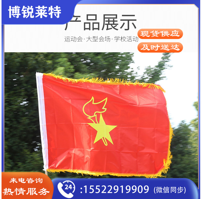 少年先锋 大队旗120*90vm