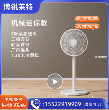 长虹（CHANGHONG） 电风扇 落地扇 大风量循环扇 家用遥控风扇 摇头平面扇 五叶柔风迷你款