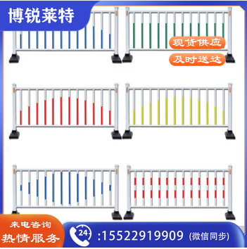 马路护栏  高0.6米*3.08米长/套 道路护栏交通隔离栏公马路城市政锌钢栏杆围栏人行道栅栏防撞活动护栏 马路u型隔离护栏0.6米高  TJHX04170825487289