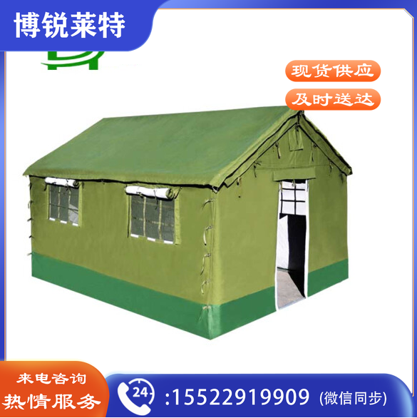 加厚圆管施工棉帐篷  户外防雨保暖帐篷 3*4米