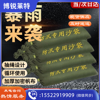 防汛沙袋防洪防汛专用防水抗洪帆布袋【30*70cm】10个装 不含沙款