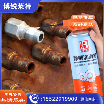 保赐利除锈剂B-2383 除锈清洗剂润滑喷雾剂金属生锈去锈清洁剂铁锈去除剂450ML