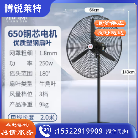 工业风扇 650塑钢叶【25英寸铜芯电机】2m电源线 FSXE06111427146947