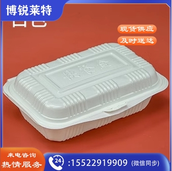 一次性饭盒连体米饭盒塑料外卖快餐打包盒食品级