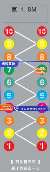 校园喷绘曲折跳套装