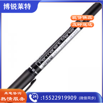得力小双头记号笔黑色6824 12支