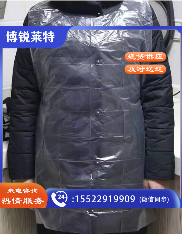 一次性围裙 火锅自助烧烤厨房餐饮防水防油污塑料透明围兜 100个