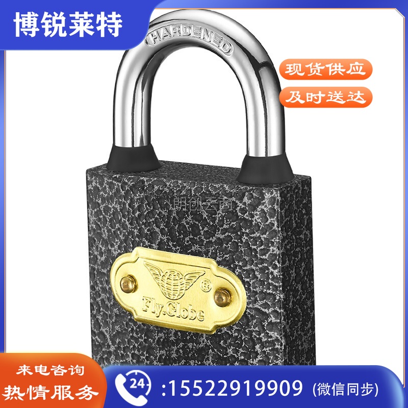 飞球（Fly.Globe）防水铁挂锁 车厢仓库学校家用门锁 宿舍锁抽屉锁 FQ-P50mm