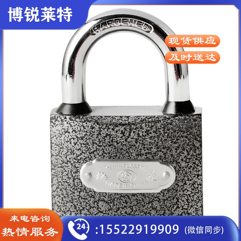 梅花（BLOSSOM）挂锁 防水门锁63MM 学校仓库门锁BC1263大铁锁