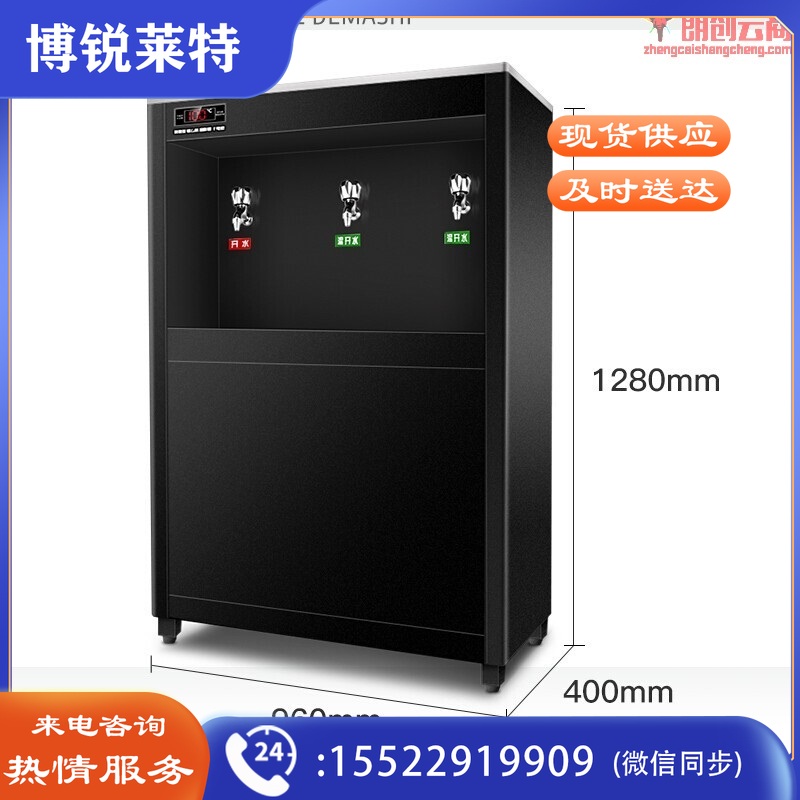 德玛仕 DEMASHI（工程款）直饮水机 商用学校烧水机 开水器 大型不锈钢 SRZ-30/SRZ-3L（一开两温全黑）