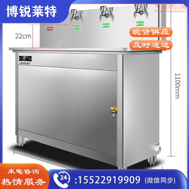 德玛仕 DEMASHI 直饮水机 学校专用电热开水器 商用学校烧水机 不锈钢 KS-30LT-4（一开三温）