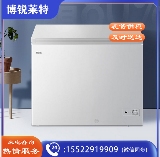海尔(Haier)251升低霜卧式商用家用冰柜 商用大容量冷藏柜冷冻柜冰柜家用囤货小冰箱冷柜BC/BD-251HD